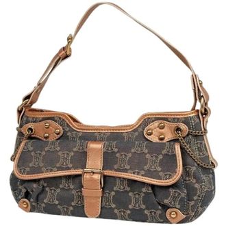 Celine Pre-owned Shoulder Bags, female, Blue, Size: ONE SIZE Pre-owned Vintage Shoulder Bag