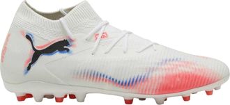 Puma Future 8-voetbalschoenen voor heren, voor vlakke, stevige ondergrond (Poema Wit)