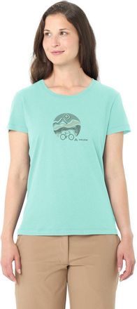 Vaude Funktionsshirt VAUDE WOMENS CYCLIST T-SHIRT V, Damen, Gr. 34, sage, Obermaterial: 70% Baumwolle, 30% Lyocell, Basic, Rundhals, Shirts Funktionsshirt, 