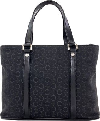 Celine Black Canvas Tote Bag (Pre-Owned)