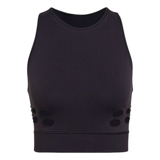 adidas (WMNS) adidas by Stella McCartney TruePurpose Seamless Crop Top Asia Sizing Black HB6068