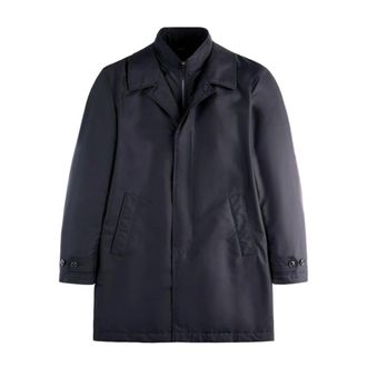 Fay Heren, Mantels, Blauw, Maat: 2XL Poliester