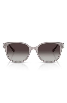 Jimmy Choo London 55mm Gradient Phantos Sunglasses in Opaline Gray /Gradient Gray at Nordstrom