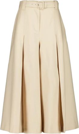 Zimmermann Hypnotic Wool Culottes - Dames - Midirokken - Beige - L - Rokken
