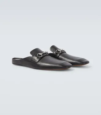 Gucci Ragazzo leather mules
