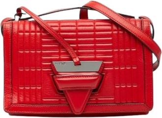 Loewe Pre-owned Cross Body Bags, female, Red, Size: ONE SIZE Pre-owned Leather Shoulder Bag