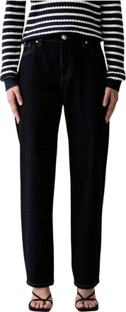 DKNY Mid Rise Classic Straight - Dames - Regular Fit Jeans - Blauw - W27 - Katoen - Jeans