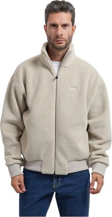 HUGO BOSS Sudadera de forro polar con efecto peluche - Sport - Hombre - Beige - XL