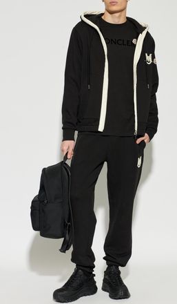 Moncler Long Sleeve T-shirt, Mens, Black