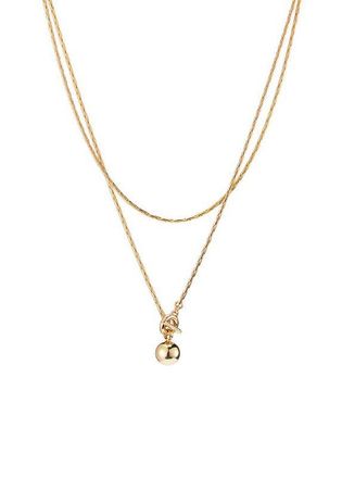JENNY BIRD Constance Wrap Chain 14k Gold-plated Necklace - One Size