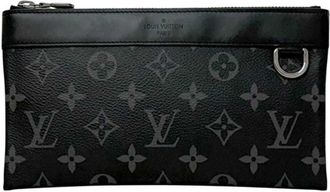 Louis Vuitton Black Monogram Eclipse Monogram Eclipse Leather Pochette Pouch (Pre-Owned)