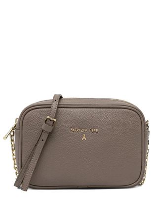 Patrizia Pepe logo-detail cross body bag - Neutrals