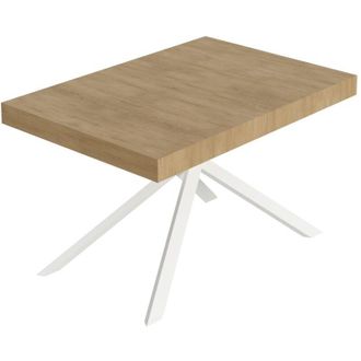 Itamoby Itamoby - Tavolo da pranzo Allungabile - niket - Dimensioni: 120x80/204 - Colore: Noce - Telaio: Bianco
