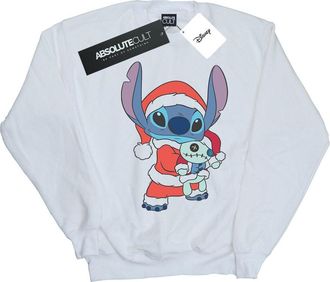 Disney Dames/Dames Lilo And Stitch Kerst Sweatshirt (Wit)