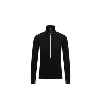 Moncler Half-zip Sweatshirt Black Size XS