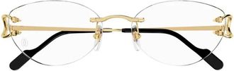 Cartier Ct 0487O Optisch Montuur - unisex - Brillen - Geel - ONE Size - Accessoires