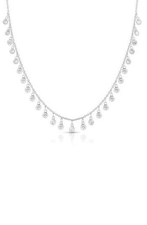 Sphera Milano Cubic Zirconia Charm Necklace in Silver at Nordstrom Rack
