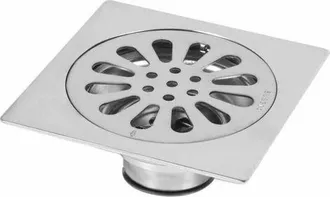 OEM Desag&uuml;e De Suelo Ulisem De Acero Inoxidable Grueso, Desag&uuml;e De Ducha Cuadrado Antiolor Para Ba&ntilde;o, 100 X 100 Mm