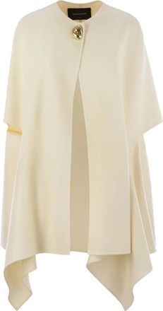 Fabiana Filippi Mantella con decorazione - Toni neutri