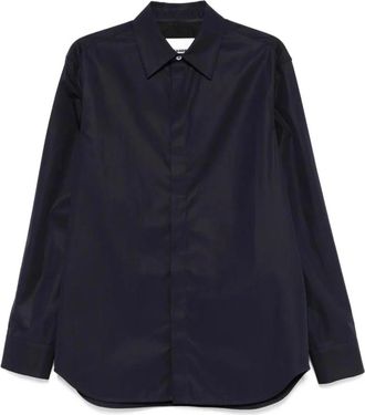Jil Sander Verfijnd Lang Mouw Button-Up Overhemd - Heren - Casual Overhemden - Zwart - L - Overhemden