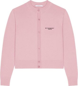 Givenchy Short Crew Neck Cardigan Clothing