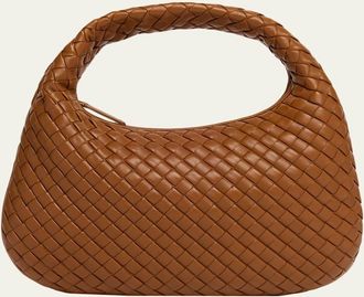 Bottega Veneta Veneta Small Leather Hobo Bag