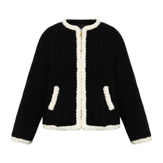 Moschino Wollen jas - Dames - Zomerjassen - Zwart - S - Wol - Jassen