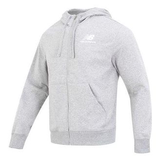 New Balance Essentials Stacked Logo French Terry Jacket Classic Grey MJ31536-AG