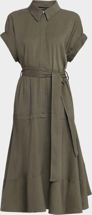 Proenza Schouler Scottie Belted Midi Shirtdress