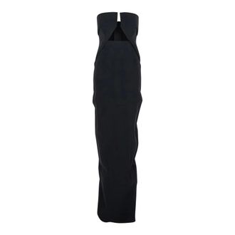 Rick Owens Kleedjes, Dames, Zwart, XS, Lange Jurk