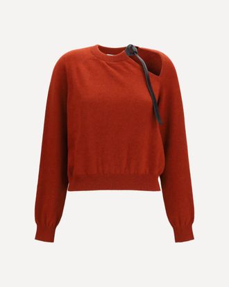 Ferragamo Crewneck Sweater with cut-out detail Female M