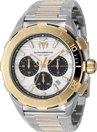 Technomarine Seven Seas Chronograph GMT Quartz Silver Dial Mens Watch TM-725034