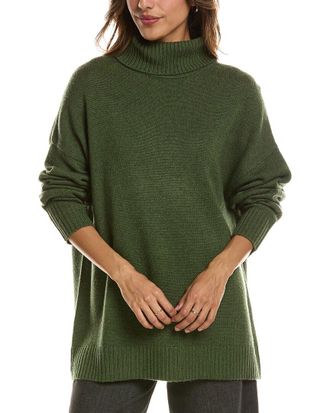 Fort&eacute; Cashmere Luxe Mock Neck 100% Cashmere Sweater