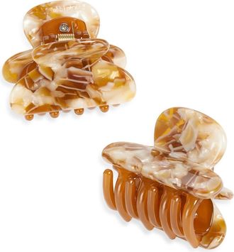 Machete Jewelry Twin Heirloom Assorted 2-Pack Claw Clips in Baja Tortoise at Nordstrom