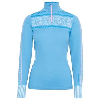 Kari Traa Ines Half Zip Merinounterw&auml;sche f&uuml;r Damen | blau