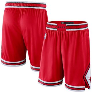 Outerstuff Chicago Bulls NBA Kids Youth 8-20 Icon Edition Red On-Court Swingman Performance Shorts, Red, 18-20
