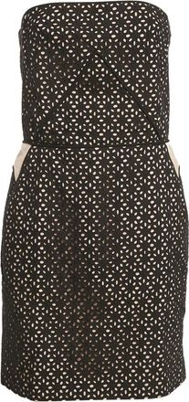 Maje Strapless midi-jurk - Zwart