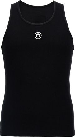 Marine Serre Black Moon Logo Tank Top