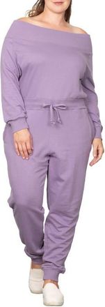 Standards & Practices Off-the-Shoulder Jumpsuit in Lavender at Nordstrom, Size 18W