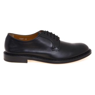 Doucal's Stringata Derby - male - Doucals - Dress Shoes - Black - 7 1/2 UK - Shoes