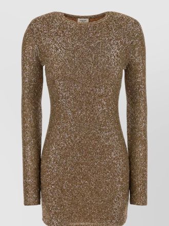 Saint Laurent embellished mini dress