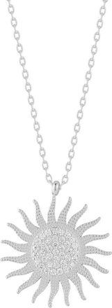 Glaze Jewelry Silver Cz Necklace