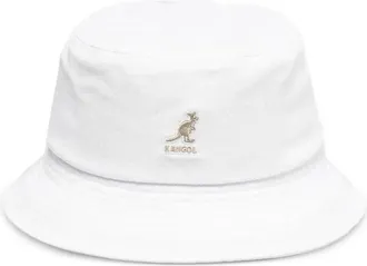 Kangol kangaroo logo bucket hat - unisex - Cotton - S - White