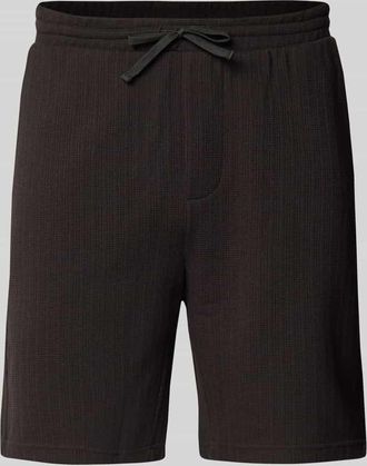 Only & Sons Regular Fit Bermudas aus strukturiertem Material Modell TREY LIFE in Black, Gr&ouml;&szlig;e XXL