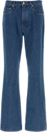 Jil Sander Blue Flared Denim Jeans