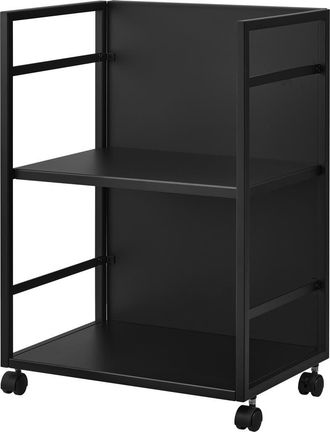 Yamazaki Tableware Two Tier Hideaway Storage Cart in Black at Nordstrom
