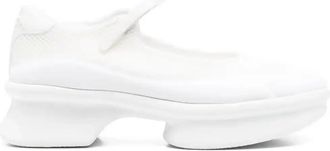 Prada Mesh Trainers - Womens - Fabric/Calf Leather/Rubber