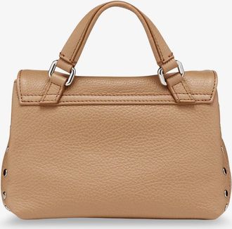 Zanellato Womens Crossbody Bag Postina Baby Beige Leather Shoulder