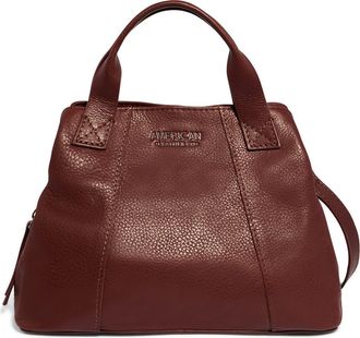American Leather Co. Ada Tripe Entry Leather Crossbody Bag in Cordovan at Nordstrom Rack