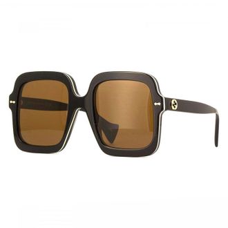 Gucci GG1241S001 Square Full Rim Sunglasses - Black